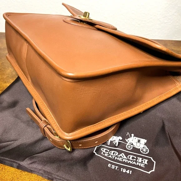 NEW COACH VINTAGE WILLIS BAG, BRITISH TAN No. 9927 - Picture 9 of 13